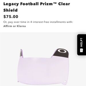 Oakley prizm legacy football shield clear
